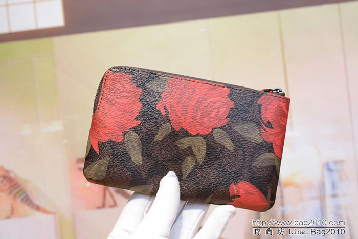 COACH蔻馳 原單 26291 新款花 女士手挽錢包  Chz1235